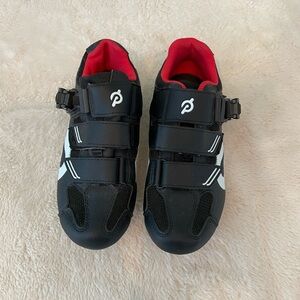 Women’s peloton Black and Red Cycling Shoes